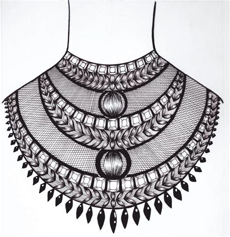 necklace sketch design